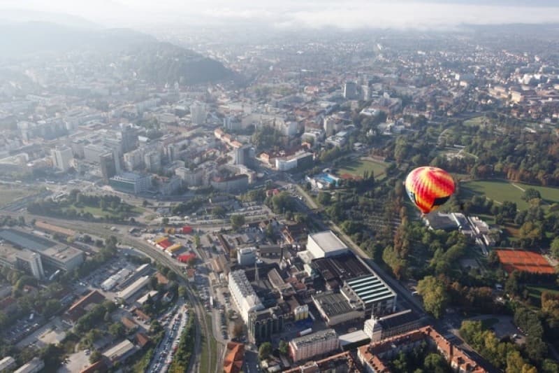 Polet z balonom nad Ljubljano in okolico