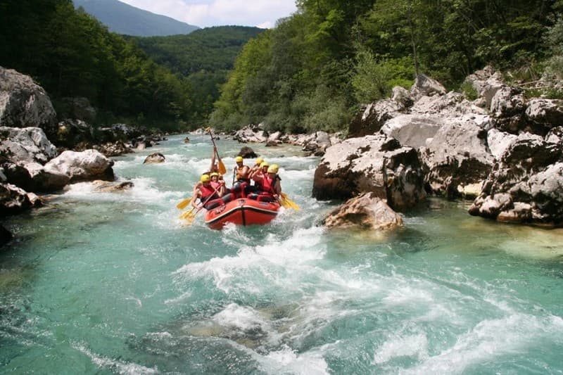 Rafting na Soči